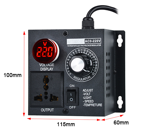 4000w voltage regulator size