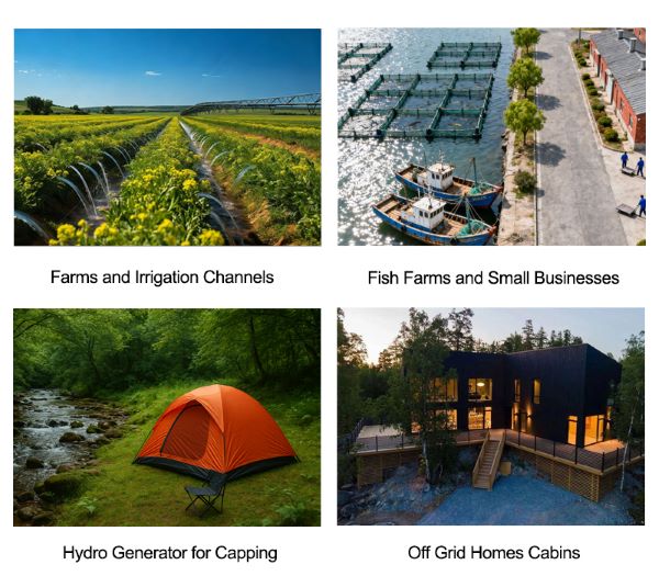 5kw vertical hydroelectric turbine generator application