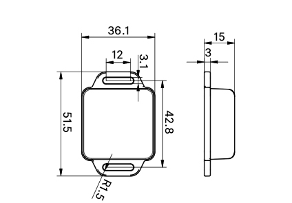 9 axis wireless imu sensor size