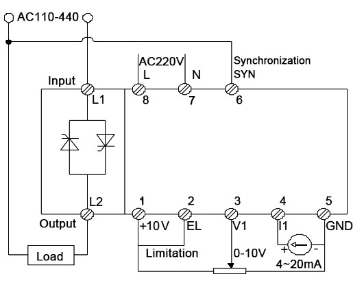 AC Power Regulator Wiring Priciple