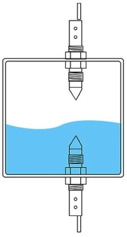Contact Capacitance probe Level Sensor Installation Diagram