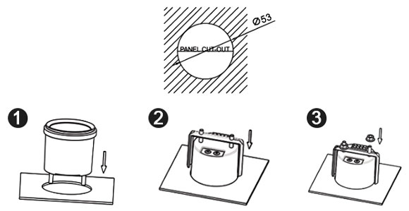 Car battery indicator installation