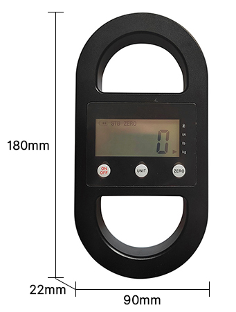 Digital bluetooth dynamometer size