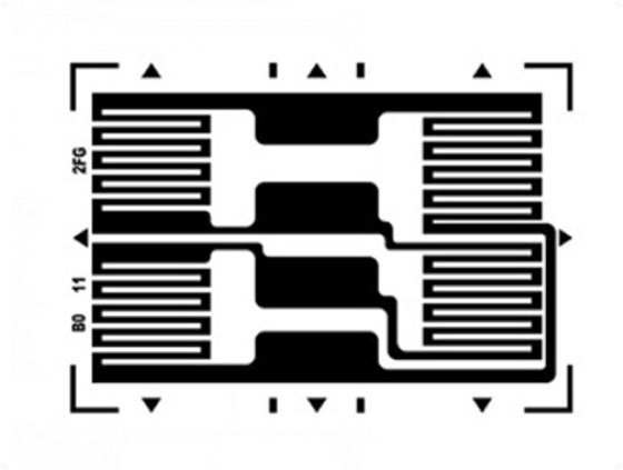 Electric resistance strain gauge diagram