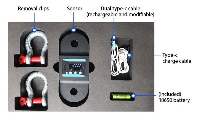 Electronic marine dynamometer detail