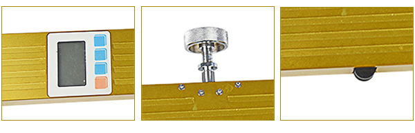 Elevator rope tension force gauge detail