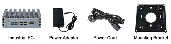 Fanless industrial PC i5 package