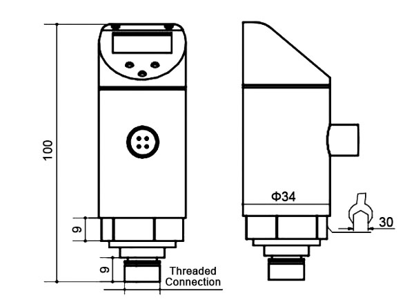 Fluid pressure switch size