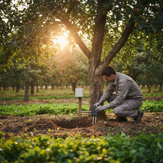 Soil NPK sensor with rs485/analog output for forestry orchard management