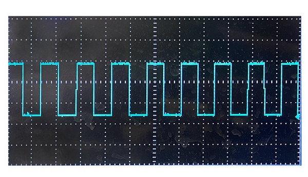 Gear flow sensor output waveform diagram