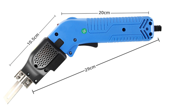 handheld hot knife fabric cutter dimension