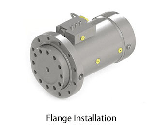 Hydraulic Rotary Actuator Installation Modes Diagram