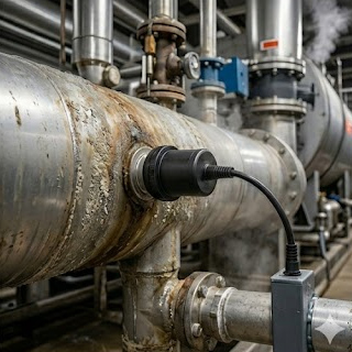 Inductive conductivity sensor for boiler blowdown
