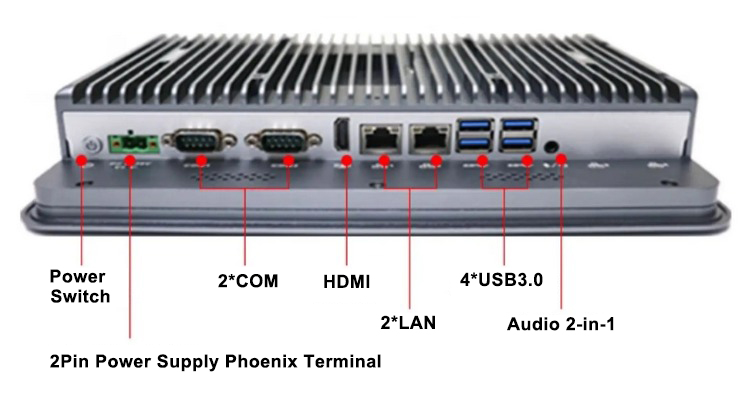 Industrial all in one pc interface