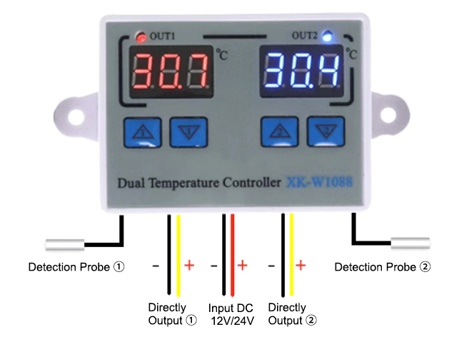 intelligent temperature controller wiring 12 24v