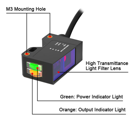 Infrared photoelectric sensor detail