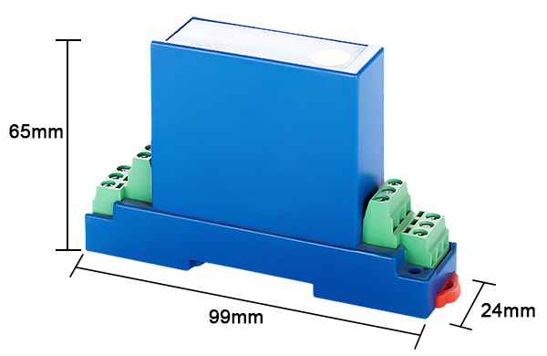 isolated ac voltage transducer dimension