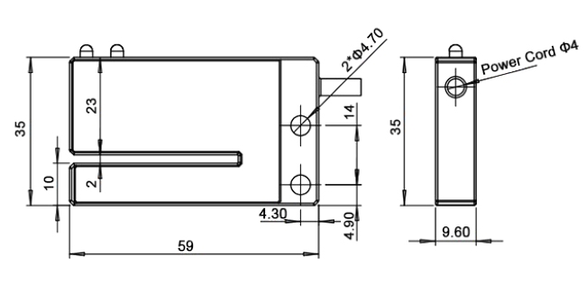 Label eye sensor dimension