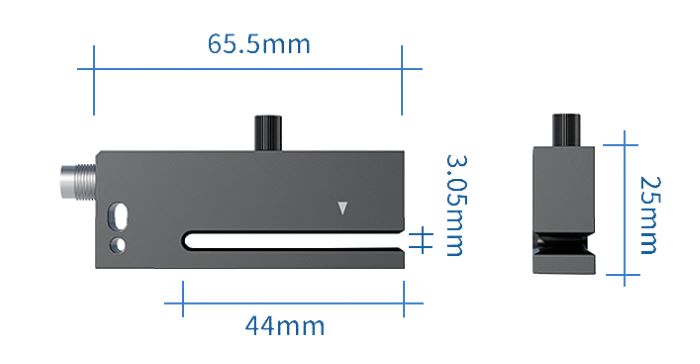 label gap sensor dimension