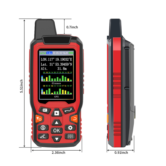 Land area meter dimension