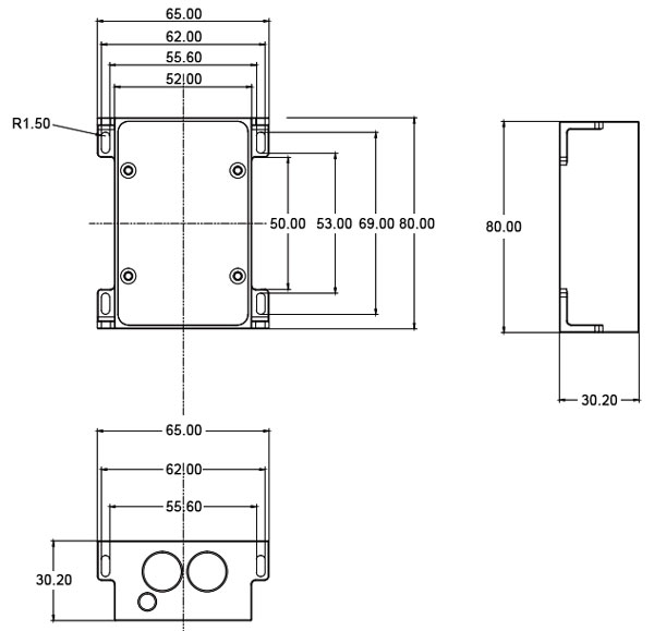 laser range sensor size