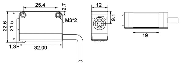 Led photoelectric sensor