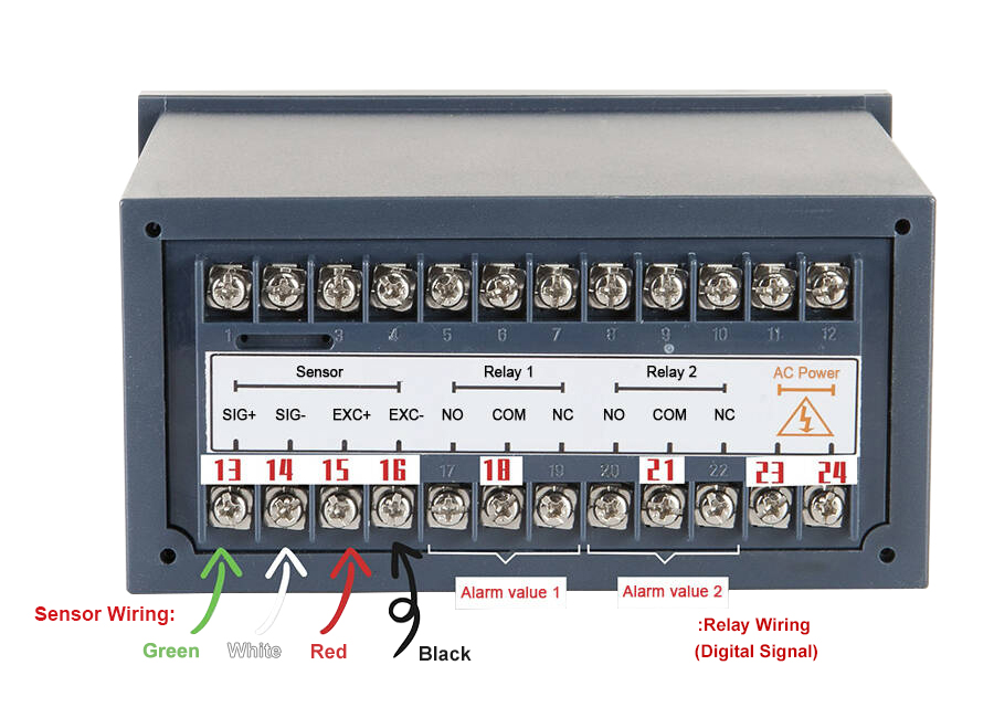 Load cell controller wiring
