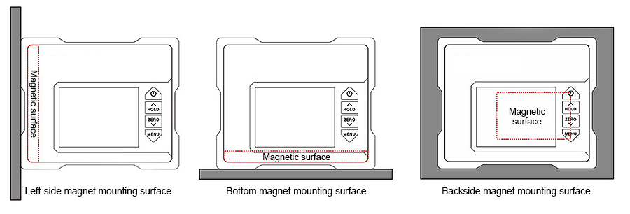 Installation of magnetic digital inclinometer