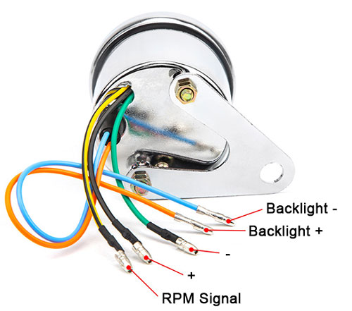 mechanical motorcycle rpm gauge wiring