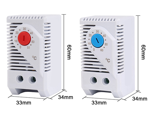 Mechanical temperature controller size