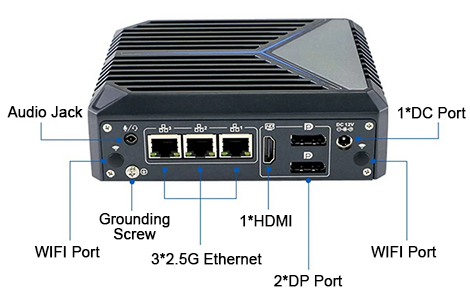 Mini fanless industrial pc celeron j3160 interface_2