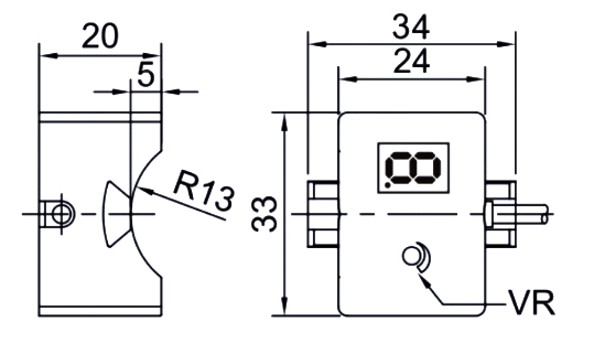 non contact capacitive level sensor dimension