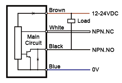 Photoelectric fork sensor wiring