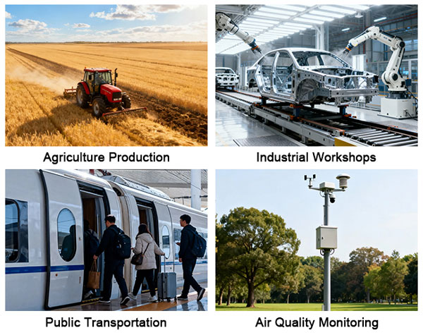 Portable air quality sensor application