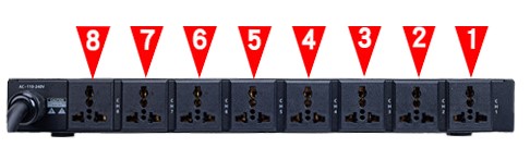 Power Sequencer with Remote Outlet Diagram
