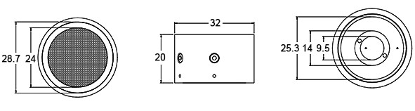 PPM O2 sensor dimension