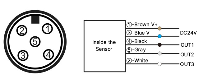 Rotary flow meter electrical connections