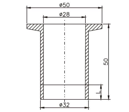 Rotary flow meter mounting base dimension