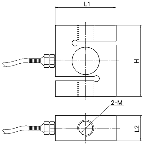S type load cell 300kg 10 ton size