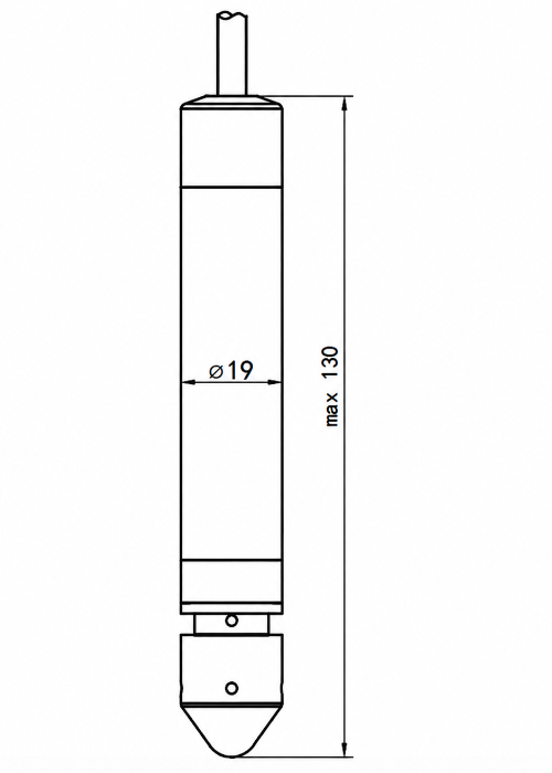 seawater submersible level sensor dimension