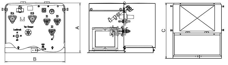 Single phase pad mounted distribution transformer size