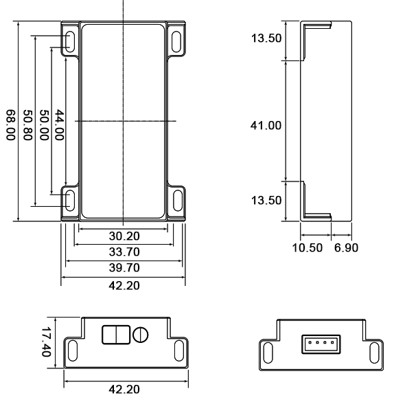 Small laser disatance sensor size