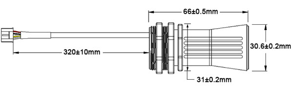 Small ultrasonic sensor size