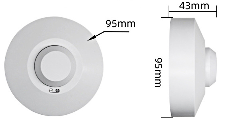 Smart human presence sensor dimension