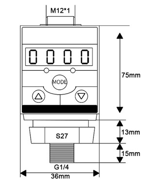 Smart led pressure switch size