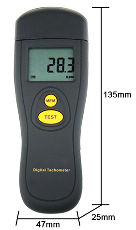 smart photo tachometer size