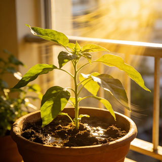 Smart soil sensor application for balcony plants