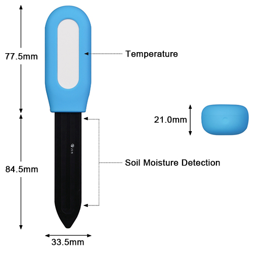 Smart soil sensor size
