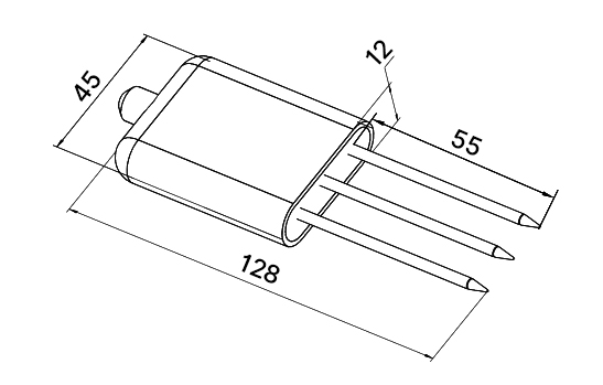 Soil npk sensor size
