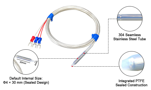 Soil temperature sensor detail